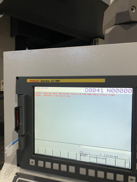 VisionWide #V-TEC-SF-3116, CNC bridge type machining center, 122" X Travel, 62.9" Y Travel, 31.4" Z, Fanuc