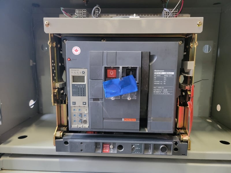 1250 Amps, Square D, NW12H1, 3 Pole, 690 Volt Circuit Breaker, 3PH, (2 available)