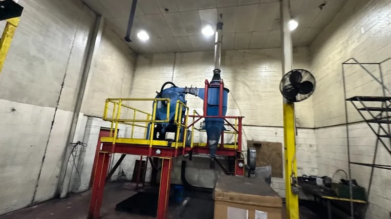 30" Sweco #TS-30, Turbo-screen Classifier, w/ cyclone, stand