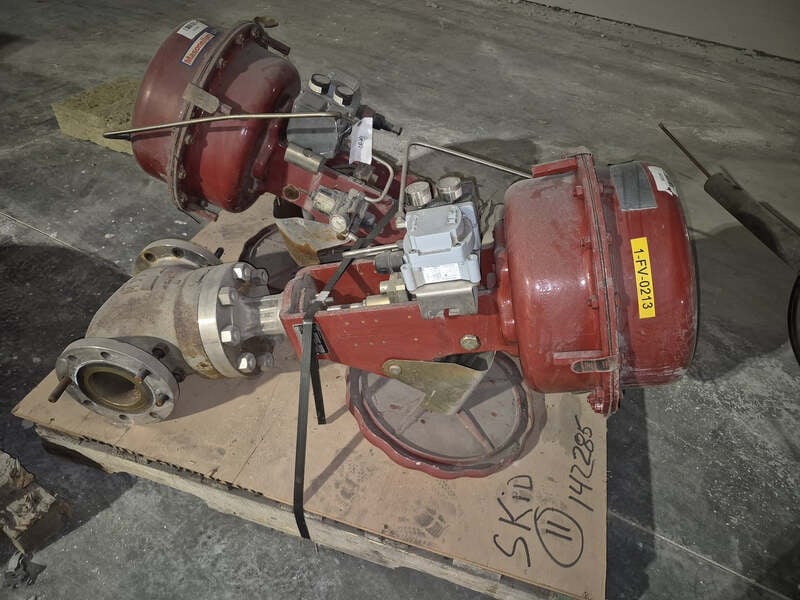 4" Masoneilan #87-41635, class 150 globe control valve & actuator