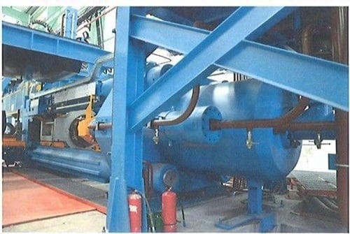 1800 Ton, Cometal, Aluminum Extrusion Press Line, 280 bar, 7" diameter x 38.58" length billet, 39.37"