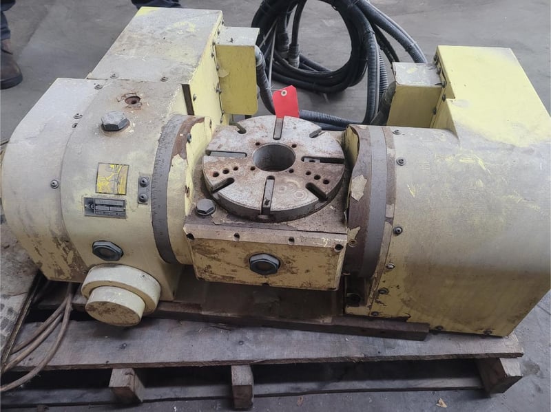 Nikken #5AX-200II, high-precision 5-Axis rotary table, 2" spindle hole, 2014