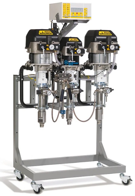 Painting Equipment, Twin Control #35-70 ABS EX GR, frame with casters, new