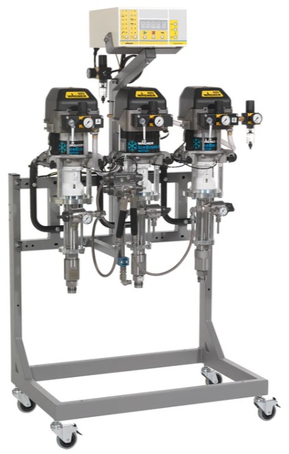 Painting Equipment, Twin Control #10-70 ABS EX GR, frame with casters, new