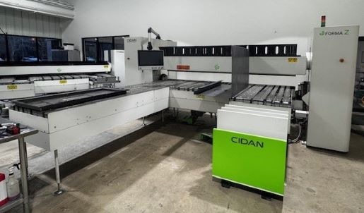 126" Cidan #Forma-Z-30, folds up & down, 11 gauge mild steel, multi-fold tooling, 61" AGS back gauge