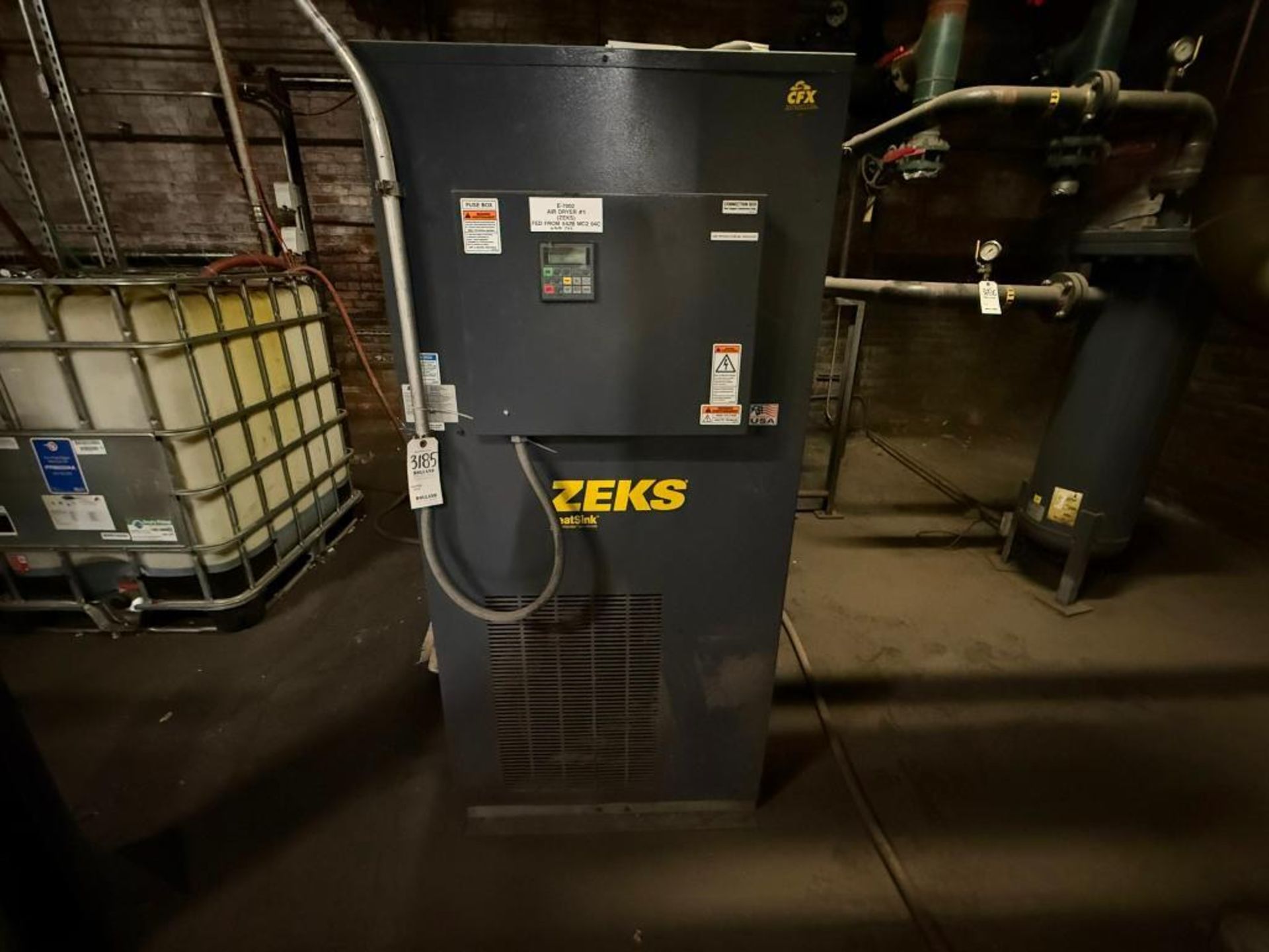 2400 cfm, 220 psig, Zeks #1200HSFA6F8, Compressed Air Dryer