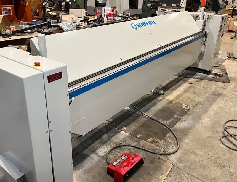 144" Schechtl #MAE400/CNC, CNC folding machine, 16 gauge, 2004