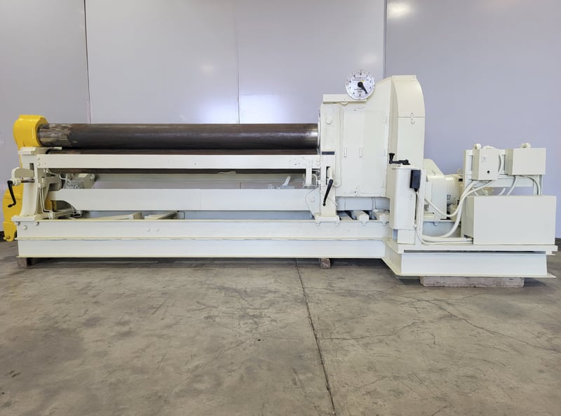 10' x 3/8" Bertsch #SM, double / initial pinch mechanical plate roll, 20 HP, 10" diameter rolls