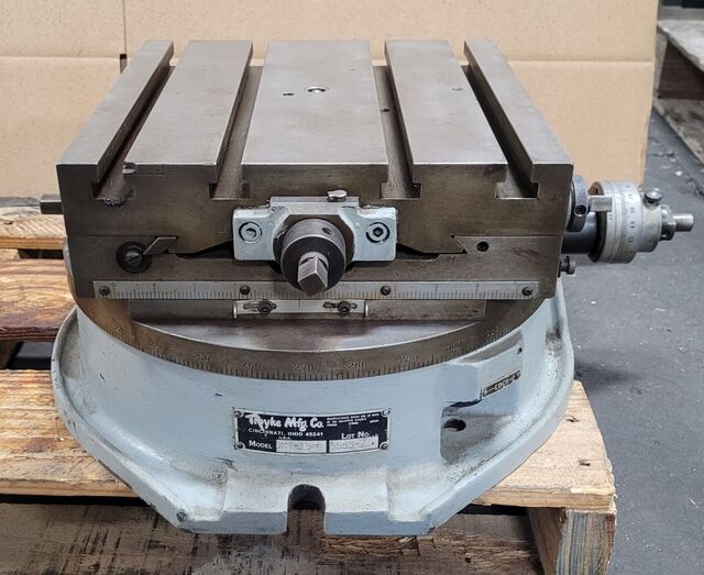 12" x 12" Troyke #DMT-15, cross slide rotary table, lot #3555-2