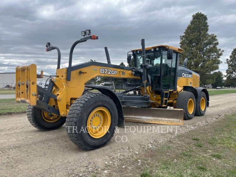 John Deere 872GP, Motor Grader, 7233 hours, S/N: 0JF692433, 2019