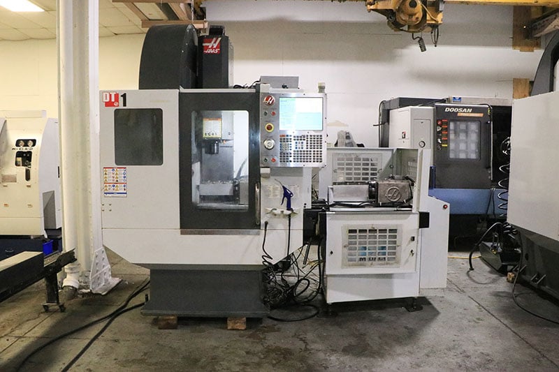 Haas #DT-1, CNC vertical machining center, 20+1 automatic tool changer, 20" X, 16" Y, 15.5" Z, 12000 RPM