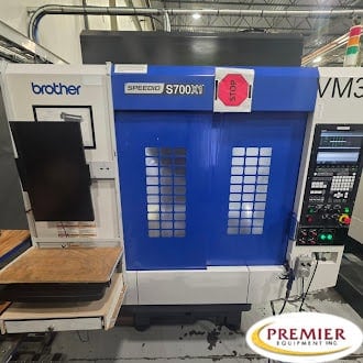 Brother #Speedio-S700X1, CNC drill & tap high speed mill, Brother CNC-C00 Control, 27.6" X, 15.7" Y, 11.8" Z