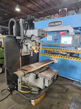 Kent USA #BM-3, 3-Axis Bedmill, 10" x50"table, 30" x16"x22"trav, 3 HP, R8, 2022 Our stock number: 7208