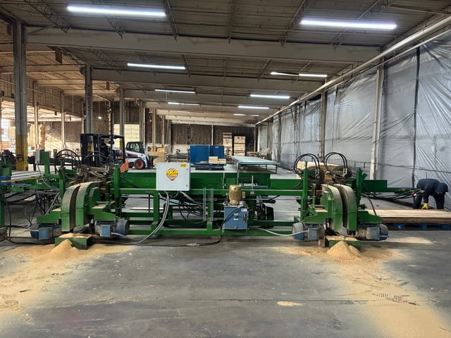 Morgan, 4-Head Resaw, Run Around System, hydraulic power pack, 13' 2" blades, 480 V.