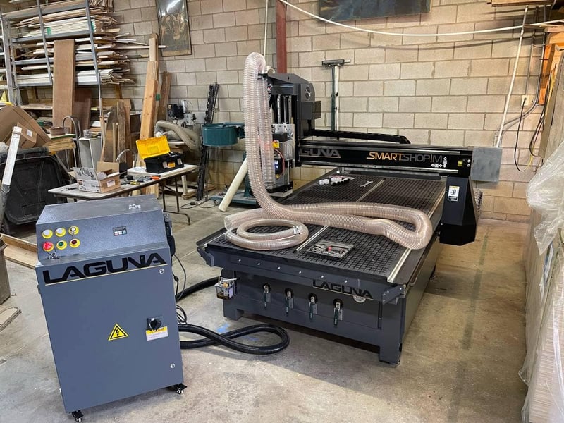4' X 8' Laguna #SS-M2-48, CNC Router, 97" x 49" x 8" travel, 4' x8' table, 24k RPM, 5.5 HP, 8 tool, 220 V.