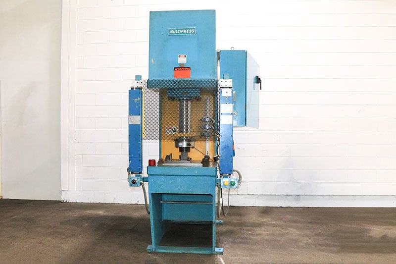 50 Ton, Denison #FMS-50, Hydraulic C-Frame Press, 26" x 25" bed, 18" stroke, 26" daylight, 16" throat, 11" x
