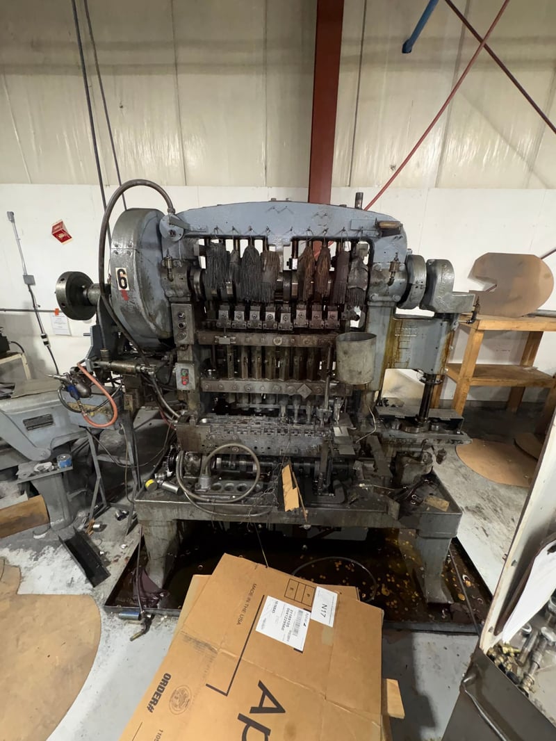 Waterbury Farrel #1210-ICOP, transfer press twin disk clutch + clamshell brake, 2.5" total stroke