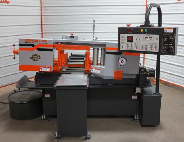 12.8" x 12.8" Hemsaw #H90A-4, Horiz Band Saw, 1" x 12'10" x 0.035" blade, 3 HP, unused
