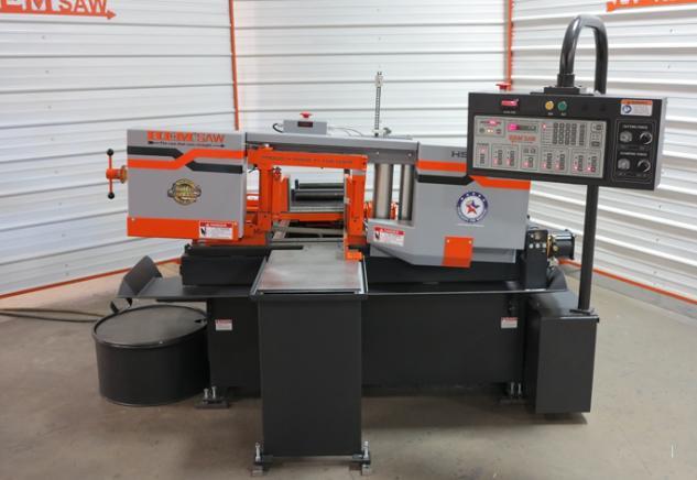 12.8" x 12.8" Hemsaw #H90A-C, Horiz Band Saw, 1" x 12'10" x 0.035" blade, 3 HP, unused