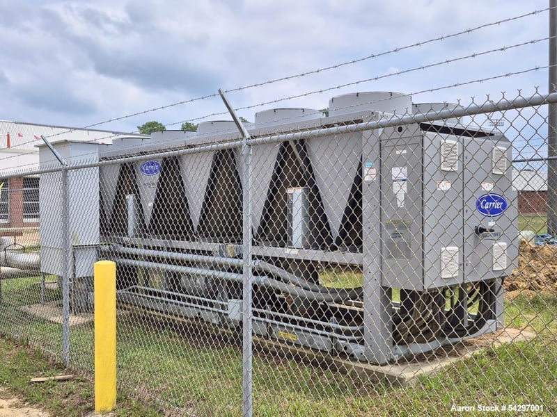 253.5 Ton, Carrier #30XVB2506S5005D-0, AquaForce Variable Speed Air-Cooled Screw Chiller, R-134a, 9.910