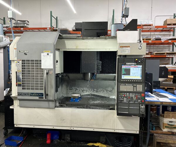 Okuma #Genos-M560-V, CNC vertical machining center, 3-Axis, OSP-P300M Control, 41.3" X, 22" Y, 18.1" Z, 15000