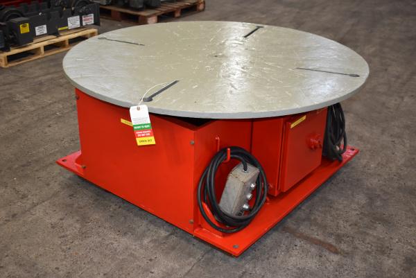 20000 lb. WeldWire #WWFT-20, floor turn table, 24.25" tbl height, hand pendant controller