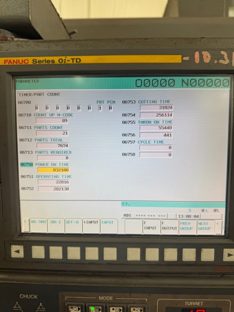 Samsung #SL-35B/1500, CNC universal lathe, 23.6" swing, 15" chuck, 3.4" bar, 64.6" centers, 16.5" dia., 60.2"
