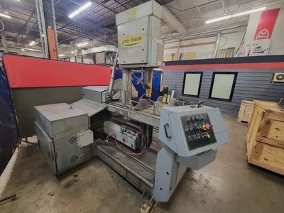 18.5" x 20.5" Hyd-Mech #V-18-II, Vertical Tilt Frame Semi Automatic Bandsaw, 7 HP, 400 FPM, 1.25" x 14.9"