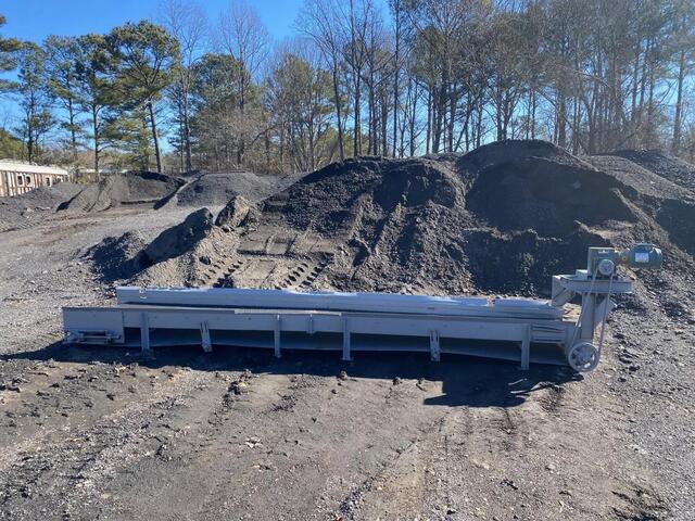 35" wide x 16' long Crescent Top Conveyor Belt, 1 HP Reliance Electric Motor, 1725 RPM