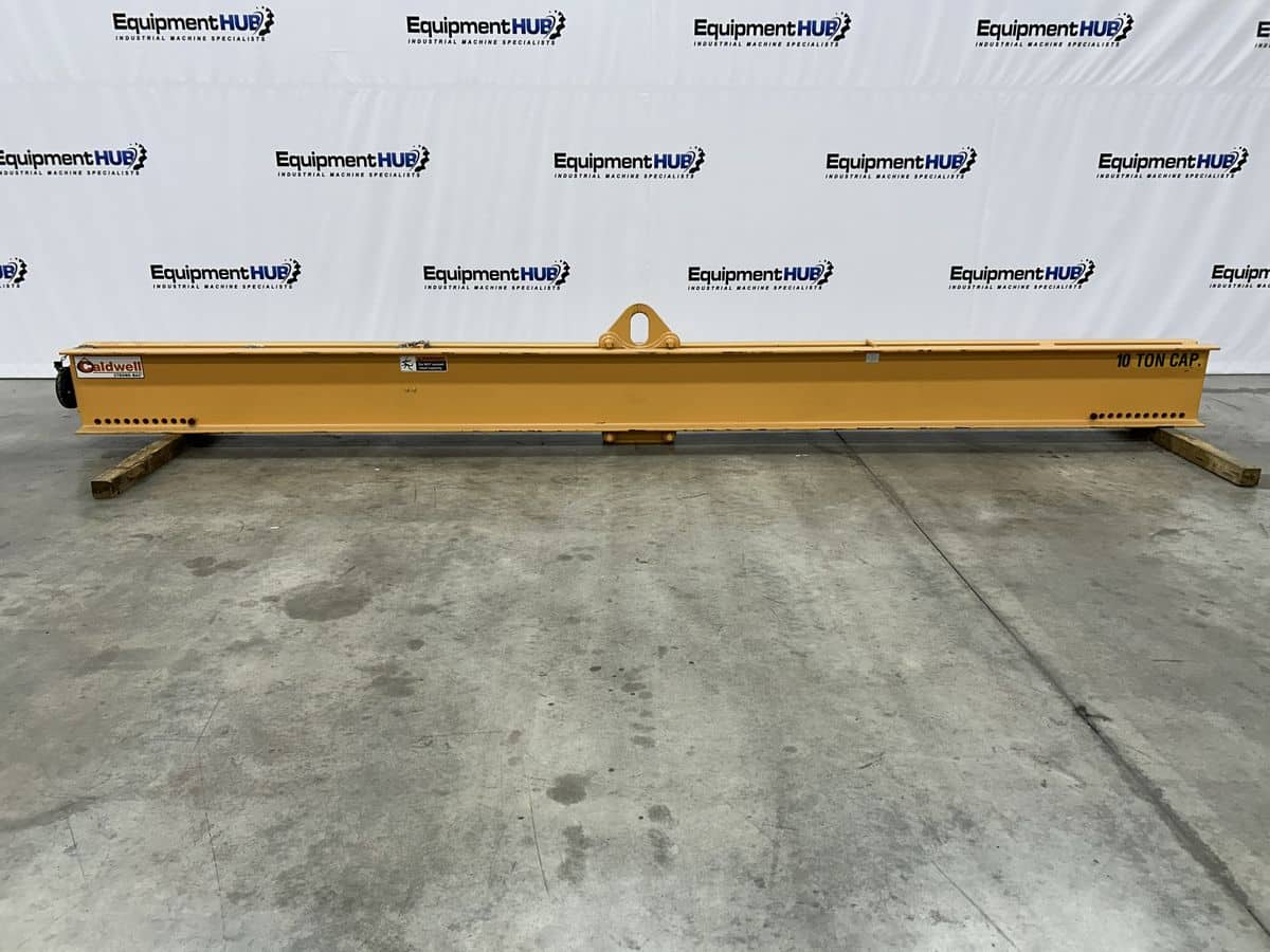 Load leveler lifting beam spreader bar, Caldwell #26S-10-20, 10 ton, 20' max spread, 40" bail adjustment
