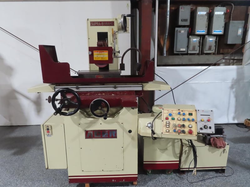 9" x 18" Acer #Supra-818AHD, automatic reciprocating surface grinder, 3-Axis, 8" x 1/2" x 1.25" wheel
