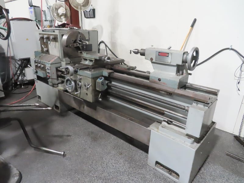 22" x 60" Tarnow #TUJ-50M, heavy duty engine lathe, 16" 4-jaw chuck, 3.5" bore, D1-11 Camlock, 20-1600 RPM