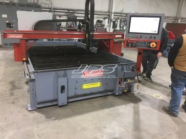 Victory #V610WU, CNC Plasma Cutting System, 6' x 10' water table, 300 amps, Hypertherm XPR300, 240 Volts