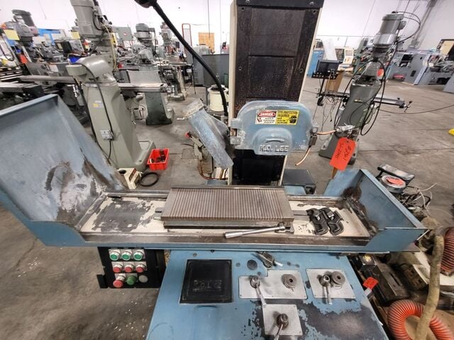 6" x 18" K.O. Lee #SH618-2, hydraulic horizontal surface grinder, 2 HP, 8" x 3/4" x 1-1/4" wheel, 3600 RPM