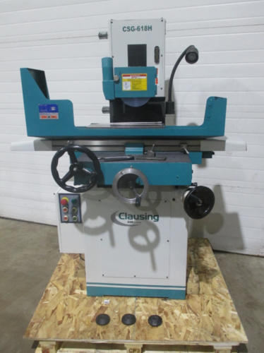 7" x 20" Clausing #CSG-618H, manual surface grinder, 6" x 18" permanent magnetic chuck, 2019