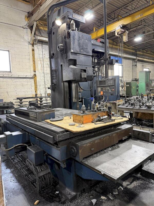 5" Devlieg #5K-96, CNC Spiramatic horizontal boring mill table type, 20" spindle travel, 96" X, 84" Y