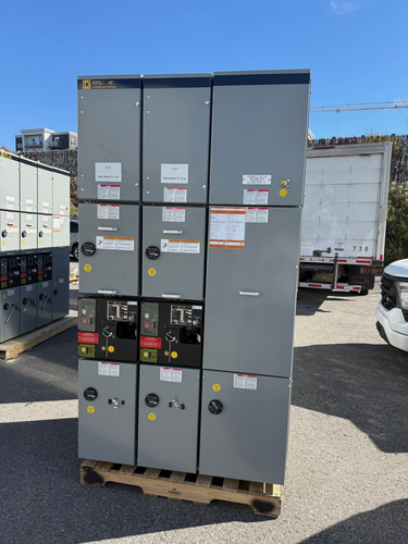 600 Amp. Square D, HVL/cc, Metal-Enclosed Load Interrupter Switchgear, 15 KV, 2011
