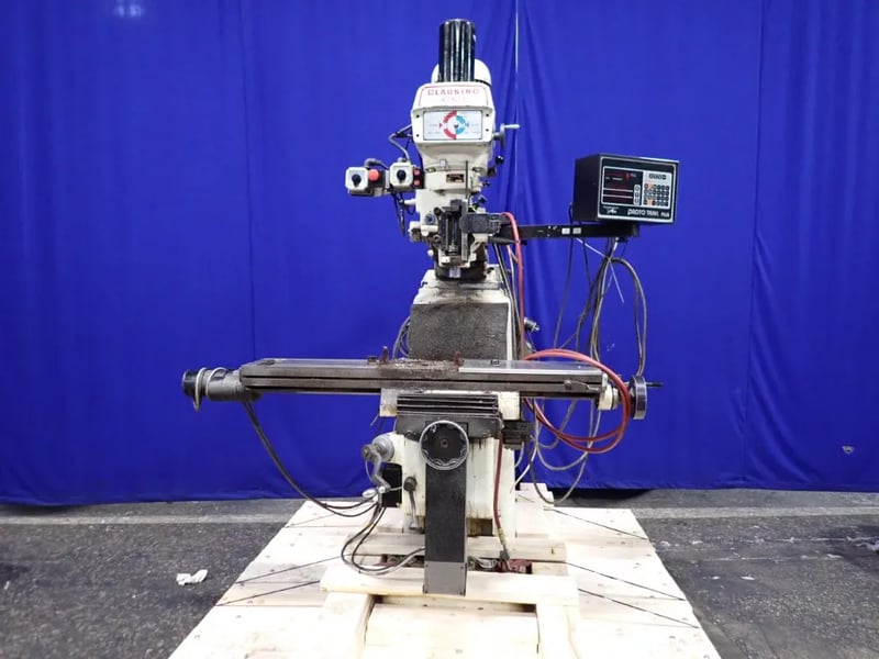 Clausing Kondia #FV-1, CNC Vertical Mill, w/Proto TRAK Plus Control, 9" x 49" Table, 1800 RPM, 230/440 V