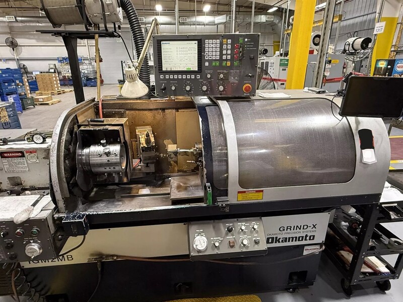 Okamoto #IGM-2MB, precision ID grinder, 24" swing, 20" table travel, 8" stroke, Fanuc MDI, automatic cycle