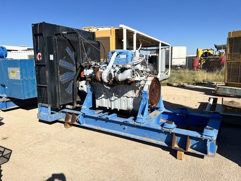 1493 BHP MTU #16V2000, diesel engine w/ radiator, 1800 RPM