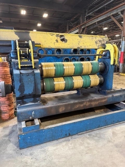 60" x .25" Pro-Eco Slitting Line, 50000 lb., 20-24" ID, 72" outside dimension, RL