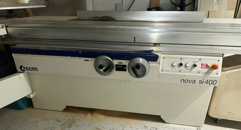 SCM #Nova-SI-400, Sliding Table Saw, 16" blade, 5.51" max. cutting height at 90°, 9.5 HP, 3700 RPM, 600