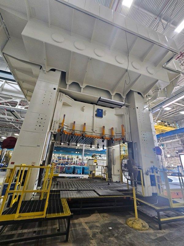 2500 Ton, Schuler #HZPU-T 2250-4600-2450, hydraulic press, 61" stroke, 40" Shut Height, 180" x96" bed