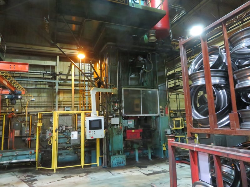 1500 Ton, Verson #S1-1500-60-48T, SSSC press, 18" stroke, 42" Shut Height, 16" adj., 14 SPM, 60" x48" bed