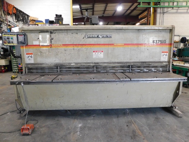 3/8" x 10' Accurshear #6375010, Hydraulic Shear, 36" Back Gauge, 30 HP, 21 Str, 2007