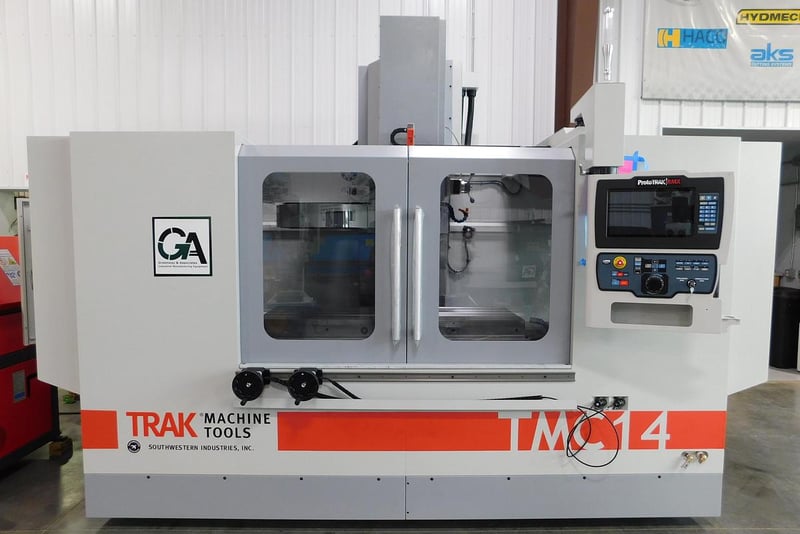Trak #TMC14, CNC vertical machining center, 16 automatic tool changer, 60" X, 27" Y, 25" Z, 8000 RPM, #40