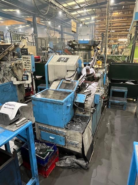 Ingramatic #RP2R, High-Speed Flat Die Thread Roller w/ SEMS Unit, 30" vibratory bowl feeder, roll sorter, 1974