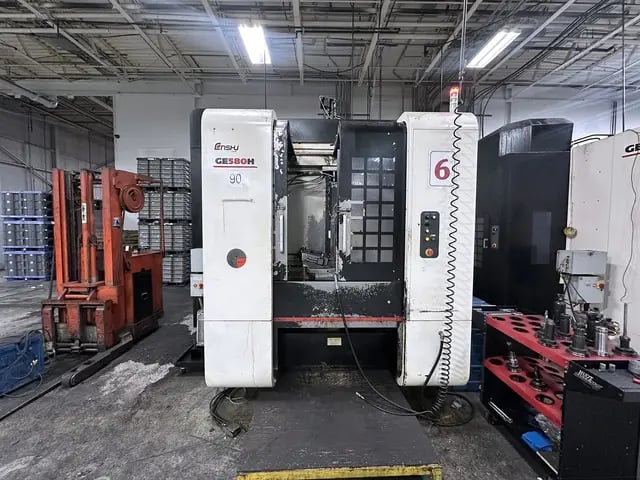 Enshu #GE580H, Horizontal Machining Center, 31.5" X, 31.5" Y, 32.7" Z, 2362 IPM, 60 HP, 10000 RPM, 40