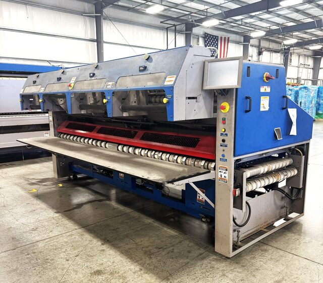 4-Lane Chicago #S-12-CT, Crossfolder, 136" width, VFD, LH, rotary accumulator, 2018