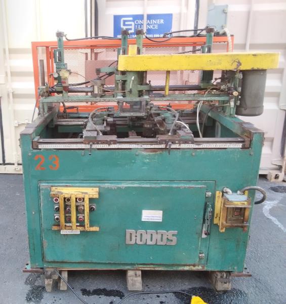 Dodds #FD-36, double end heavy duty french type dovetail machine, pneumatic clamping & automatic lube, 1981